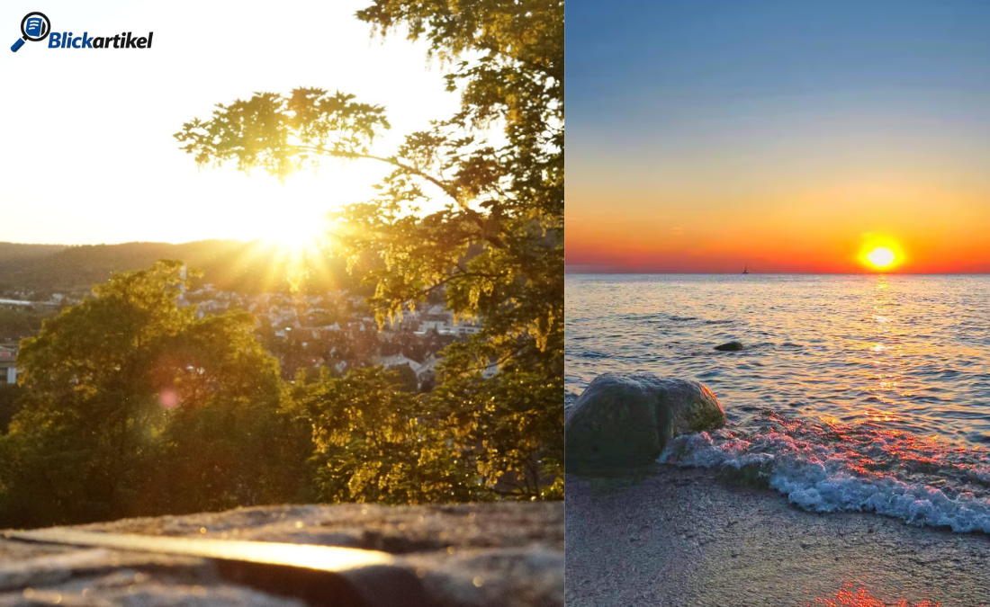 sonnenuntergang in der nähe